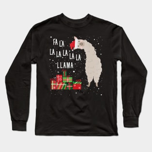 Fa La La Llama Lover - Llama Christmas Long Sleeve T-Shirt